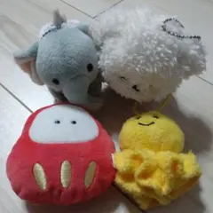 ぬいぐるみセット（象・白いクマ）