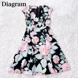 Diagram✨Grace Continental ローズプリント　ワンピース