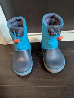 Crocs 子供用ブーツ C9 青/グレー