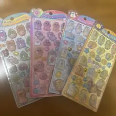 うるちゅるポップシール おぱんちゅうさぎ、んぽちゃむ きみまろ 4点セット