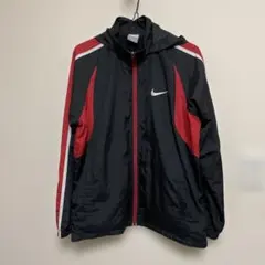 Nike ナイロンジャケット L 黒/赤