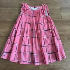 branshes チェック　ノースリーブワンピース