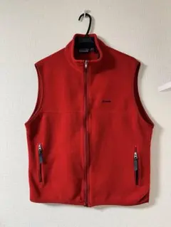 90s USA製 Lサイズpatagonia シンチラフリースベスト 赤