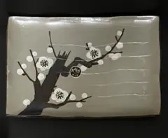 【未使用美品】 清水焼（京焼） 窯元　俊山窯 大皿／プレート／飾皿のサムネイル