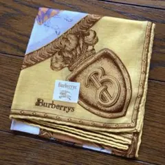 新品未使用 90s Burberrys バーバリー ハンカチ 騎士 馬 ナイト柄のサムネイル