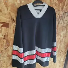 美品　DANCELABO 長袖カットソー L 黒赤