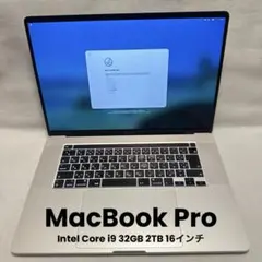 32GB 4TB MacBookPro 15インチ 美品 不具合なし i9 MacBook Pro 15インチ 2019 Cランク カラー：シルバー ストレージ：1TB