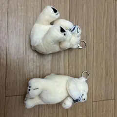 ホワイトクマ ぬいぐるみ キーホルダー付き