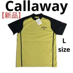 【新品】Callaway キャロウェイ ゴルフシャツ 半袖 モックネック　L