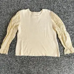 ビケットクラブ　カットソー セーター　トップス　長袖　女の子　130 イエロー