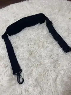 ナイロン製クッション付きショルダーストラップ 調整可能 黒 ブラック