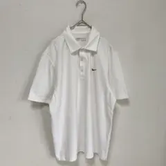 NIKE GOLF ゴルフウェア　ポロシャツ　半袖　白【M】ハーフボタン　メンズ
