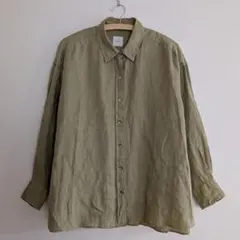 パラスパレス nume ヌメ リネン ヘンプ ワイドシャツ 秋 日本製 L 
