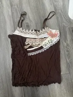 Free People キャミソール ブラウン レースのサムネイル
