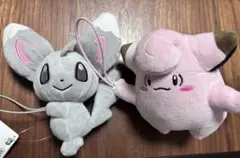ポケモンモンスター　ぐらぶらりんぬいぐるみ　ピッピ＆チラーミィ