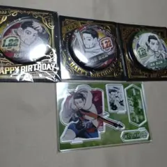 ゴールデンカムイ　尾形　バースデイ缶バッジ＆アクリルスタンド
