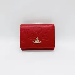 Vivienne Westwood 三つ折り財布 エナメル レッド - メルカリ