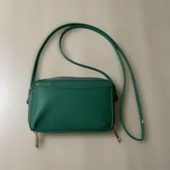 お財布ショルダー　グリーン　合成皮革