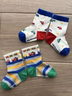 ミキハウス ベビー靴下 2足セット 11-13cm