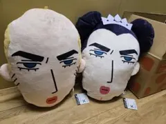 マカオとジョマ フェイス型ぬいぐるみ　全２種セット