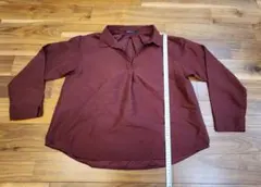 レディース 長袖シャツ Mサイズ ワインレッド