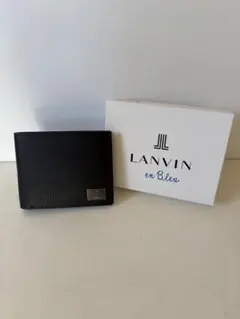 【新品】LANVIN en Bleu ブラック 二つ折り財布