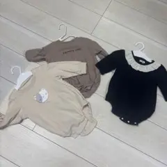 ベビーロンパース サロペットセット 70 80 女の子 まとめ売り8点