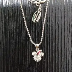 ディズニーリゾート ミッキー ネックレス　サンタ帽　クリスマス【未使用】のサムネイル