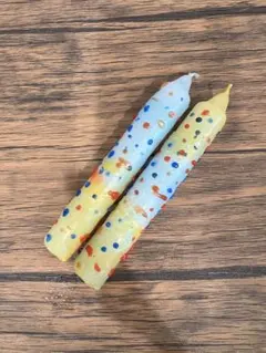 落書きカラフルキャンドル