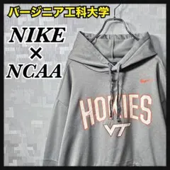 NIKE ナイキ NCAA スウェット パーカー メンズ XL グレー 灰 古着