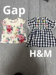 半袖　90 H&M GAP 2枚セットのサムネイル