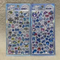 硬め　硬いシール　ぷっくりシール　ぷくぷくシール　キラキラ　平成　レトロ