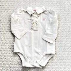 Ralph Lauren 長袖ロンパース 12M 白