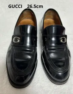 美品⭐︎GUCCIブラックレザー Gロゴ ローファー