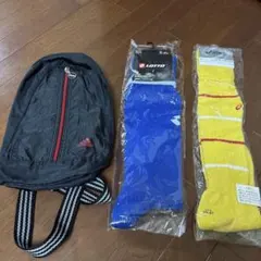 新品　アシックス　lotto ロト　ロング靴下　セット　アディダス　おまけ付き
