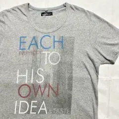 BEAMS HEART ビームスハート メッセージプリント Tシャツ グレー Mのサムネイル