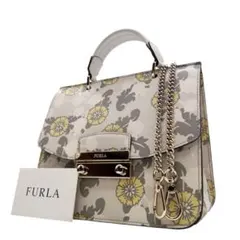 未使用級　FURLA　フルラ　ショルダーバッグ　ハンドバッグ　2way　花柄