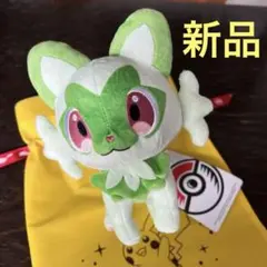 【新品タグ付き】ポケモンセンターぬいぐるみニャオハ　約20cm