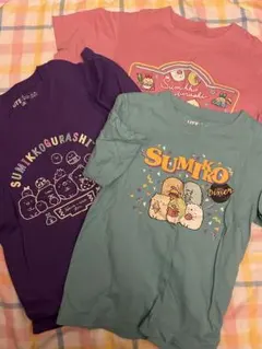 【中古】すみっコぐらし　Tシャツ　120 3枚セット　ユニクロ