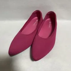 【極美品】VIVAIAフラットシューズ　ポインテッドトゥパンプス　24cm