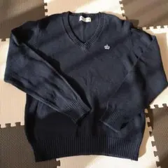 Vネックセーター★ 160（サイズより小さめ）★紺色