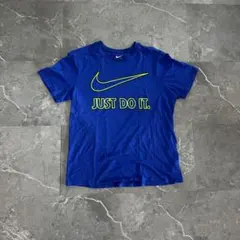 Nike Tシャツ ギザロゴ 古着 ギザギザ　ビッグスウォッシュ 短丈