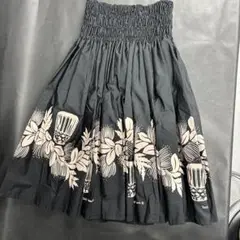 【フラダンス用衣装 美品】TAHITI IMPORTS ブラウン パウスカート 美品 フラダンス用衣装】ブラウン Tahiti Importsタヒチイン