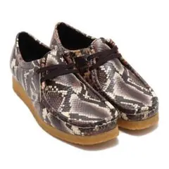Clarks Wallabee Brown Snake Print Brownのサムネイル