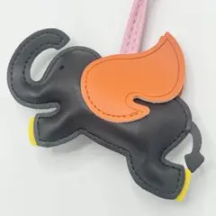 KR107-f ストラップ 象 ぞう キーホルダー バッグチャーム アニマル