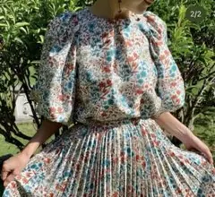 ツルバイマリコオイカワ Lacroixブラウス お花 リボン ピンク - メルカリ