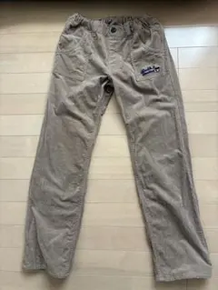 ベージュ コーデュロイ ロングパンツ