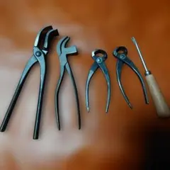 No.735 盆栽工具 4本セット ステンレス製 根切り 芽切り 枝切り 盆栽鋏