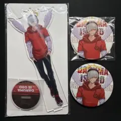 CrazyRaccoon だるまいずごっど アクリルスタンド 缶バッジ GiGO