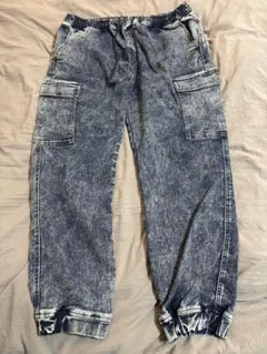 デニム風カーゴパンツ LLサイズ